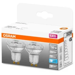 Osram LED-Leuchtmittel Reflektor PAR16 GU10 Kaltweiss 50W 350lm 2er-Pack -Lampen & Leuchten affär 531000 2