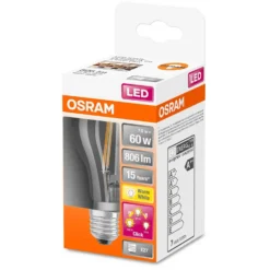 Osram LED-Leuchtmittel Glühlampenform E27 Triple Click 6,5 W / 806 L -Lampen & Leuchten affär 531004 2