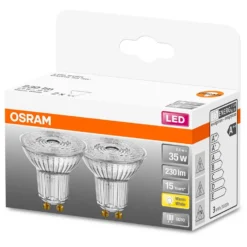 Osram LED-Leuchtmittel Reflektor PAR16 GU10 Warmweiss 35W 230lm 2er-Pack -Lampen & Leuchten affär 531030 2