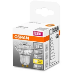 Osram LED-Leuchtmittel Reflektor PAR16 GU10 Warmweiss 35W 230lm -Lampen & Leuchten affär 531032 2