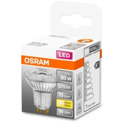 Osram LED-Leuchtmittel Reflektor PAR16 GU10 Warmweiss 80W 575lm -Lampen & Leuchten affär 531034 2