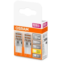 Osram LED-Leuchtmittel Pin G9 Warmweiss 20W 200lm 2er-Pack -Lampen & Leuchten affär 531040 2