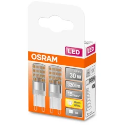 Osram LED-Leuchtmittel Pin G9 Warmweiss 30W 320lm 2er-Pack -Lampen & Leuchten affär 531041 2