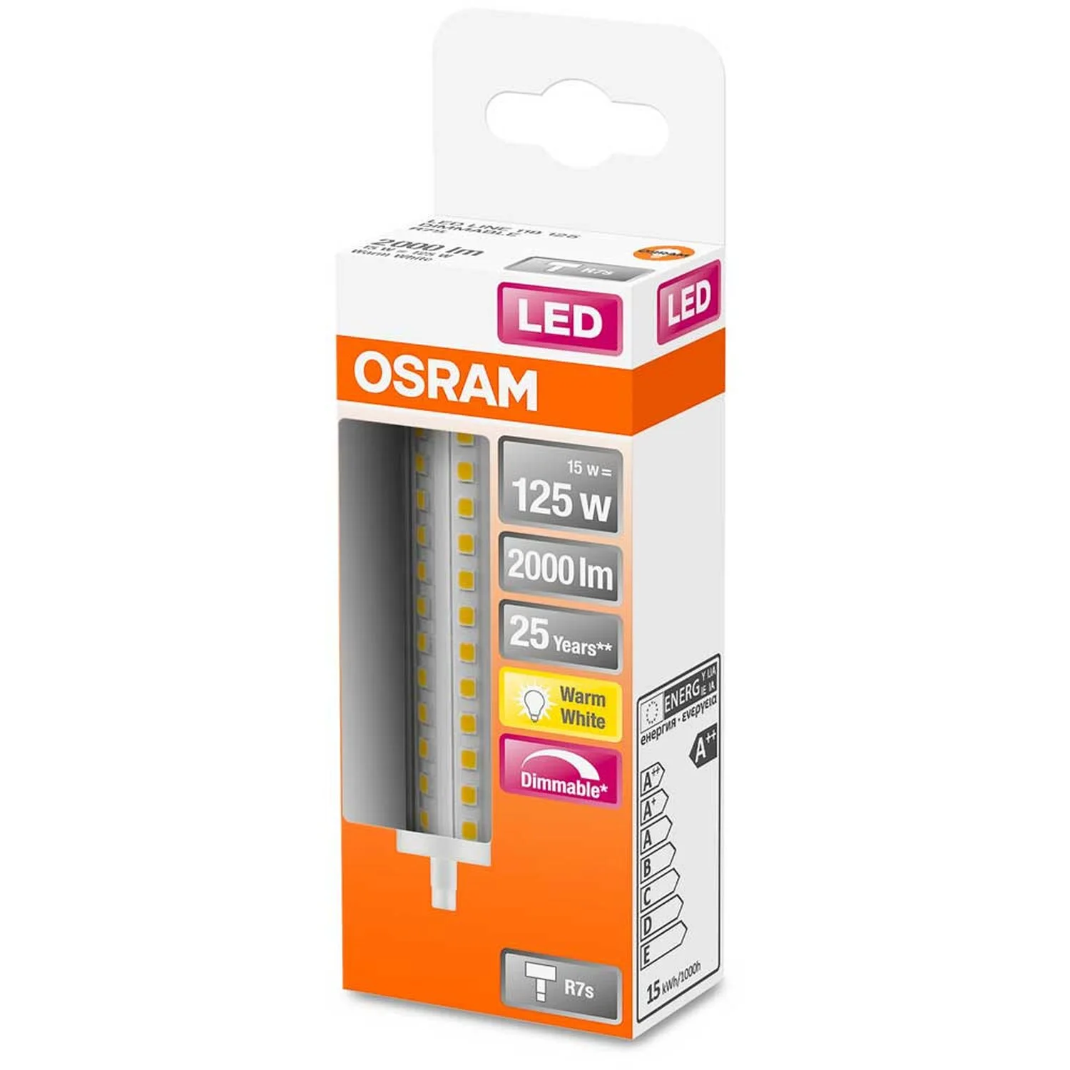 Osram LED-Leuchtmittel Stab Mit R7S-Sockel Warmweiss 125W 2000lm Dimmbar 3 Osram LED-Leuchtmittel Stab Mit R7S-Sockel Warmweiss 125W 2000lm Dimmbar – Bild 3