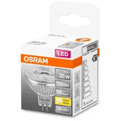 Osram LED-Leuchtmittel Reflektor MR16 GU5,3 Warmweiss 35W 350lm -Lampen & Leuchten affär 531061 2