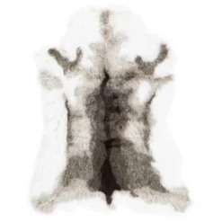 Kunstfell Rentier Grau 90 X 115 Cm