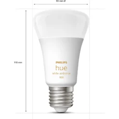 Philips Hue White Ambiance LED-Leuchtmittel A60 / E27 / 8 W -Lampen & Leuchten affär 534612 3