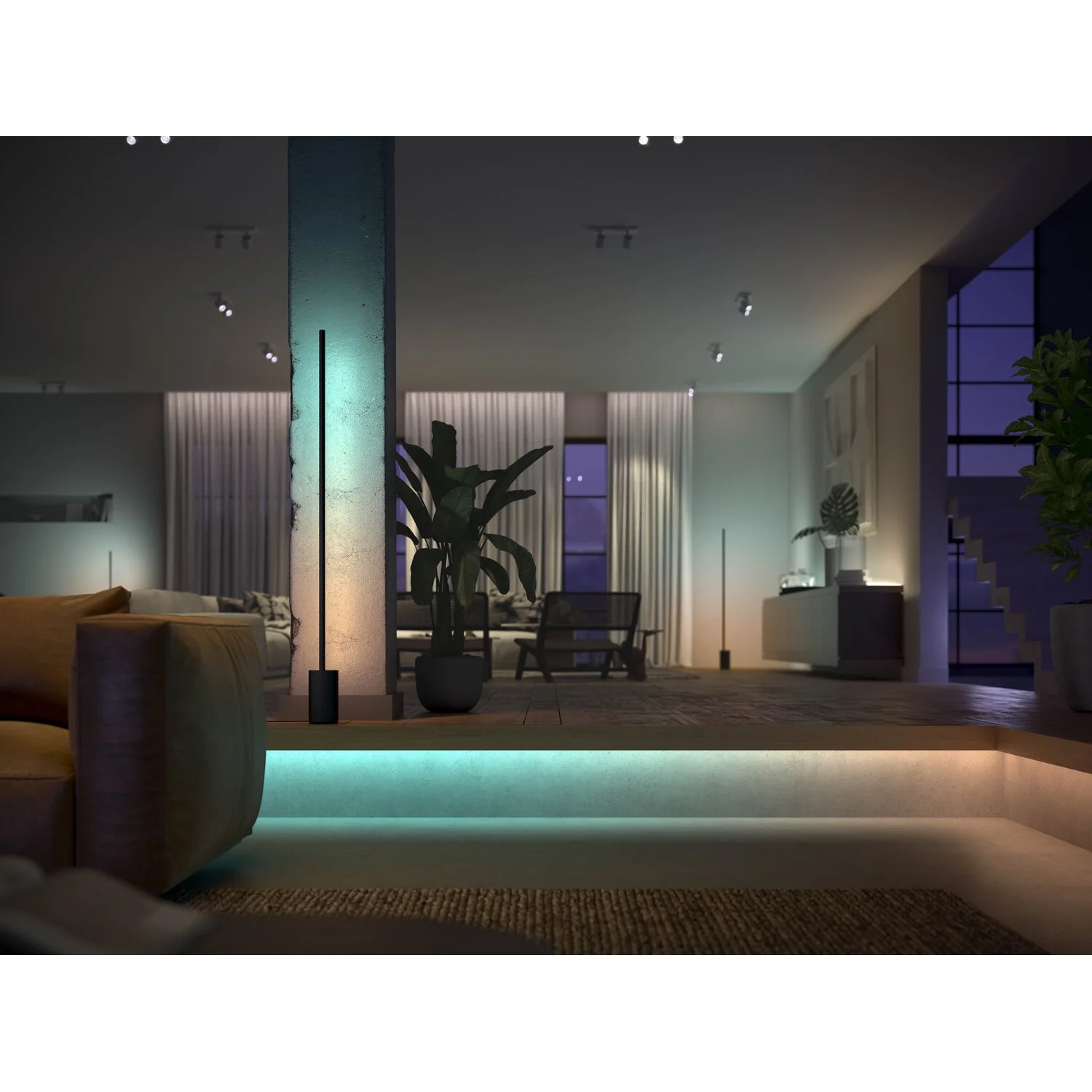 Philips Hue White & Color Ambiance Basis-Leuchtstreifen Gradient 2 M / 20 W 7 Philips Hue White & Color Ambiance Basis-Leuchtstreifen Gradient 2 M / 20 W – Bild 7