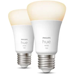 Philips Hue White LED-Leuchtmittel E27 / 9,5 W / 1'055 Lm / 2 Stk.
