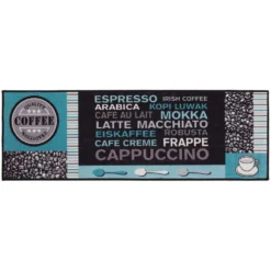 Andiamo Läufer Cafe Creme Grau-Türkis 50 X 150 Cm