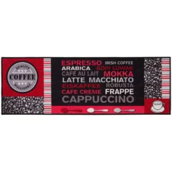 Andiamo Läufer Cafe Creme Grau-Rot 50 X 150 Cm