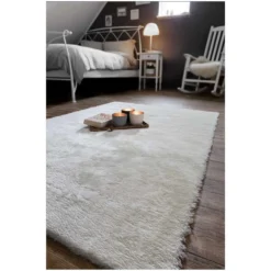 Andiamo Teppich Lambskin Kunstfell Hellgrau 80 X 150 Cm -Lampen & Leuchten affär 535019 4