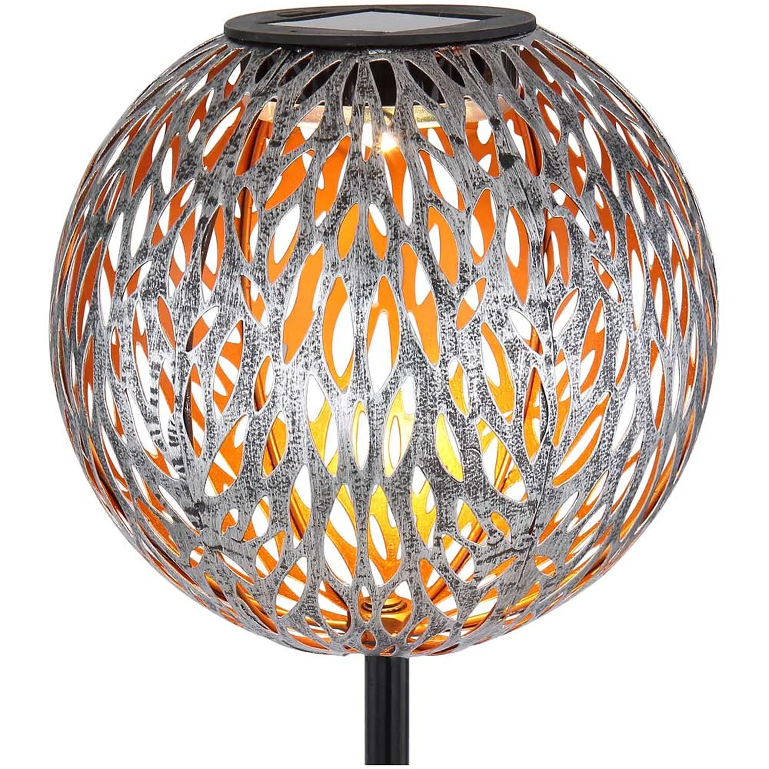 Globo LED-Solarleuchte Kugel Rustikal Mit Dekorstanzungen Ø 18 Cm 3 Globo LED-Solarleuchte Kugel Rustikal Mit Dekorstanzungen Ø 18 Cm – Bild 3