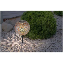 Globo LED-Solarleuchte Kugel Rustikal Mit Dekorstanzungen Ø 18 Cm 12 Globo LED-Solarleuchte Kugel Rustikal Mit Dekorstanzungen Ø 18 Cm -Lampen & Leuchten affär 536204 6