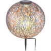 Globo LED-Solarleuchte Kugel Rustikal Mit Dekorstanzungen Ø 27 Cm