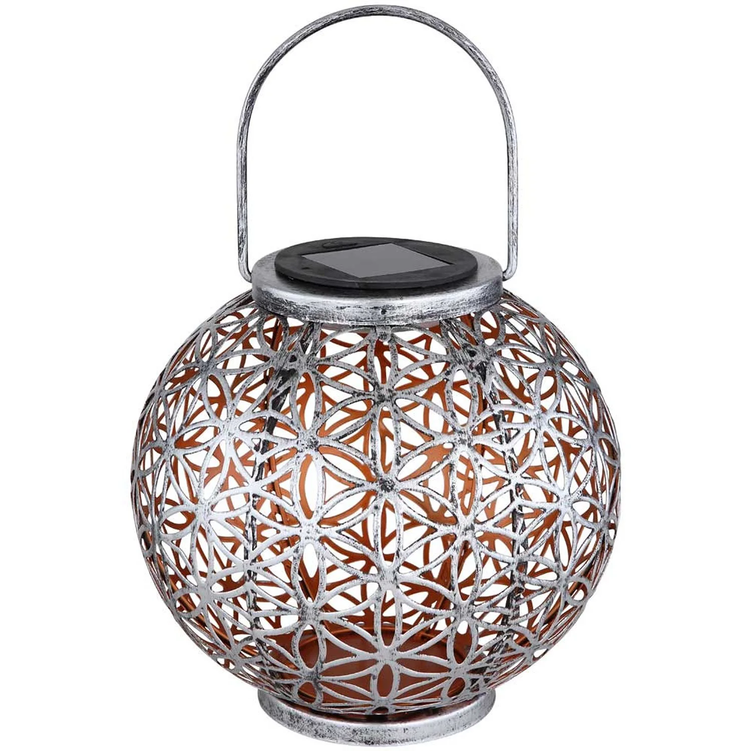 Globo LED-Solarleuchte Laterne Metall 3 Globo LED-Solarleuchte Laterne Metall – Bild 3