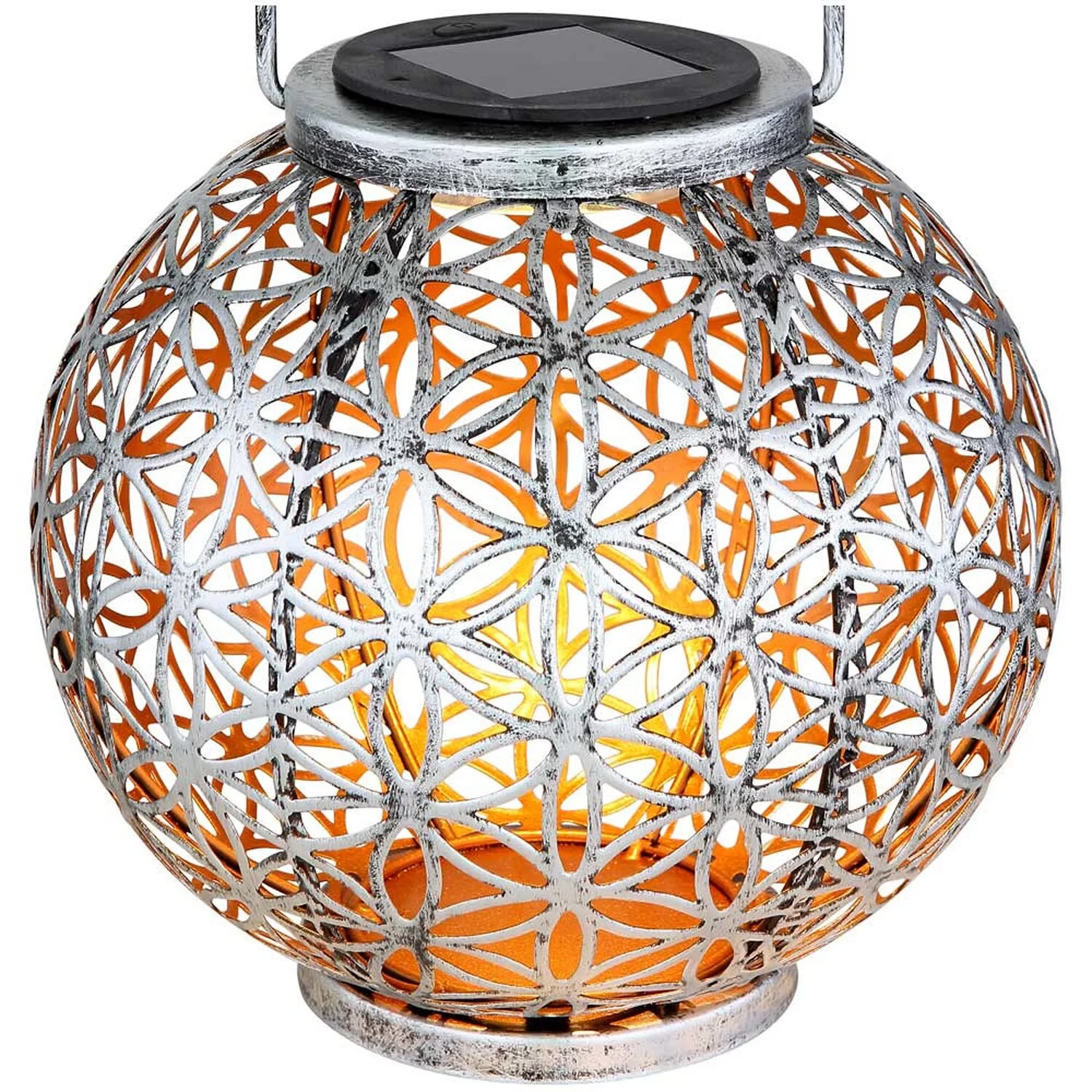 Globo LED-Solarleuchte Laterne Metall 5 Globo LED-Solarleuchte Laterne Metall – Bild 5