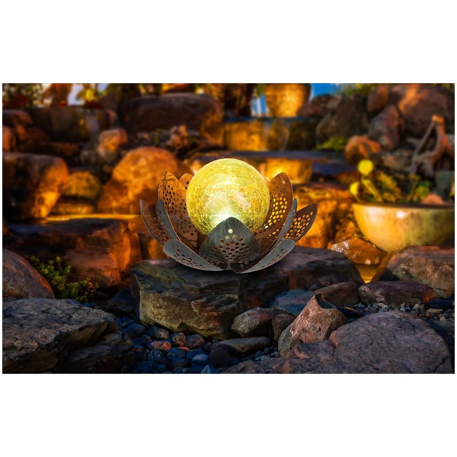 Globo LED-Solarleuchte Blüte Ø 35 Cm 3 Globo LED-Solarleuchte Blüte Ø 35 Cm – Bild 3