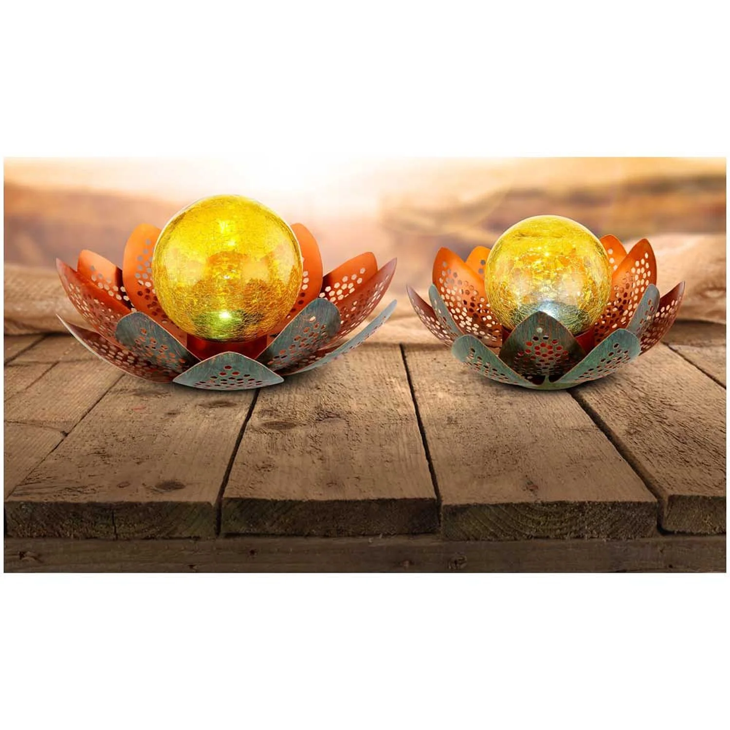 Globo LED-Solarleuchte Blüte Ø 35 Cm 4 Globo LED-Solarleuchte Blüte Ø 35 Cm – Bild 4