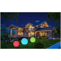 LED-Solarleuchte Bubble RGB Ø 30 Cm Inkl. Fernbedienung -Lampen & Leuchten affär 536229 6