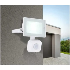 Globo Aussenleuchte Helga Mit Bewegungsmelder Weiss 10 W / 750 Lm -Lampen & Leuchten affär 548164 3