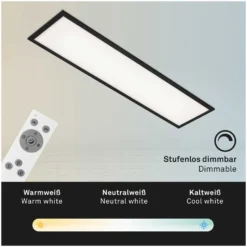 Brilo LED-Panel Piatto Schwarz 24 W / 2'200 Lm Inkl. Fernbedienung -Lampen & Leuchten affär 548173 3