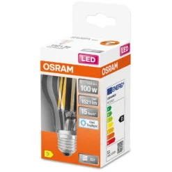 Osram LED-Leuchtmittel Glühlampenform E27 Klar Tageslicht 11 W / 1'521 Lm -Lampen & Leuchten affär 550011 4