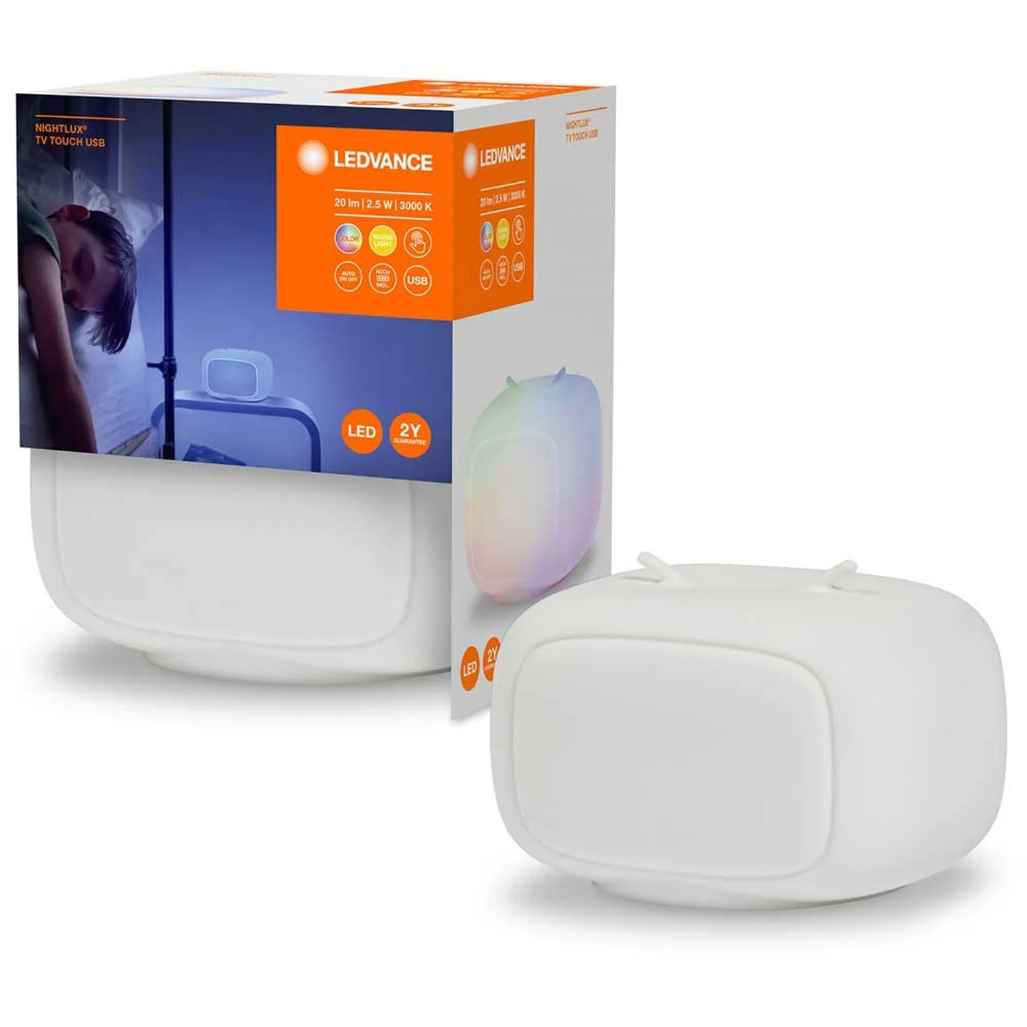 Ledvance LED-Leuchte Nightlux TV USB RGBW (HxBxT) 200 X 141 X 115 Mm 2 Ledvance LED-Leuchte Nightlux TV USB RGBW (HxBxT) 200 X 141 X 115 Mm – Bild 2