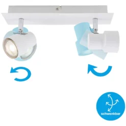 Briloner Spotleuchte Rock Weiss 2 X GU10 / 5 W -Lampen & Leuchten affär 550244 3