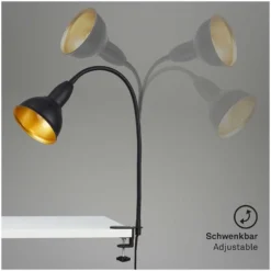 Briloner Klemmleuchte Hygge E14 Schwarz-Gold -Lampen & Leuchten affär 550253 5