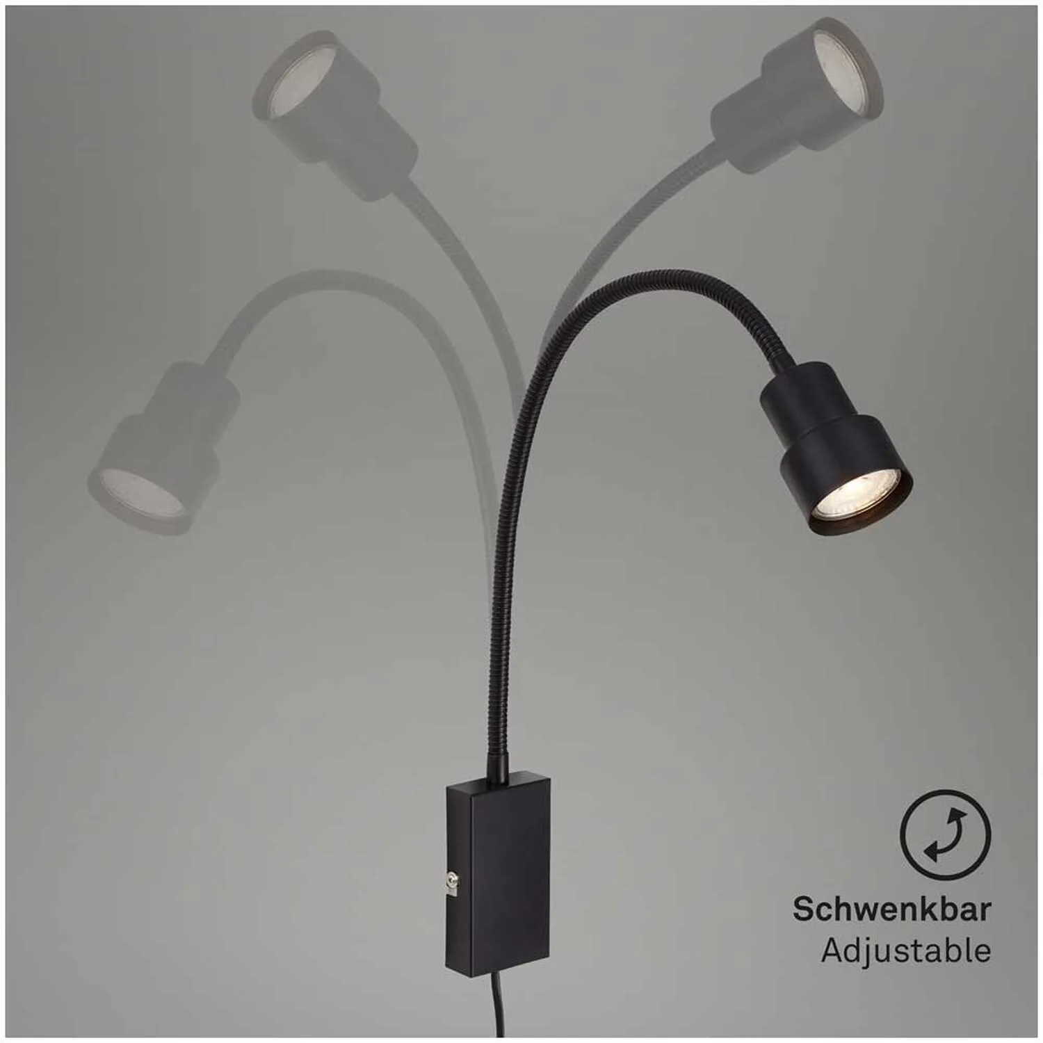 Briloner Steckerleuchte Tusi 1 X GU10 Schwarz 5 W 6 Briloner Steckerleuchte Tusi 1 X GU10 Schwarz 5 W – Bild 6