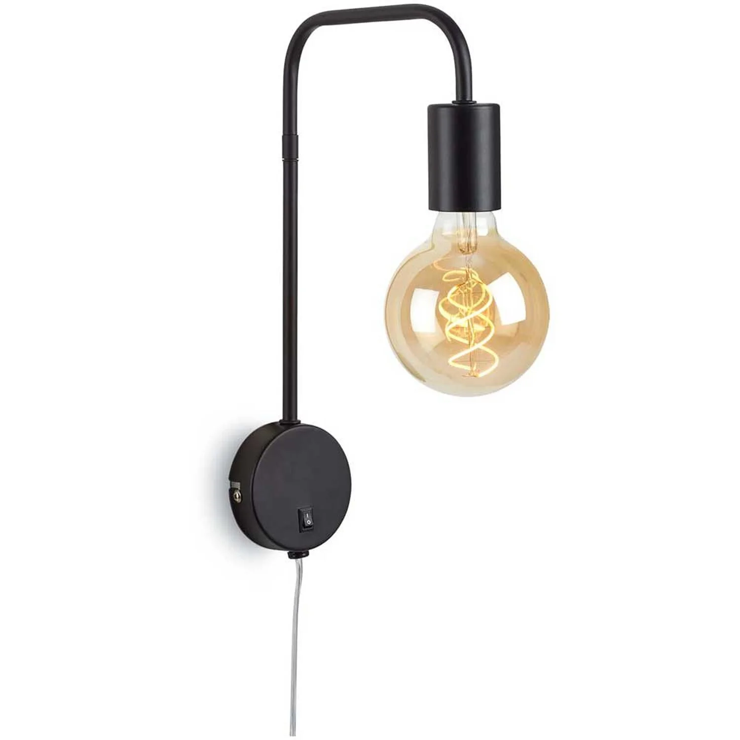 Briloner Steckerleuchte Alva 1 X E27 Schwarz 1 Briloner Steckerleuchte Alva 1 X E27 Schwarz