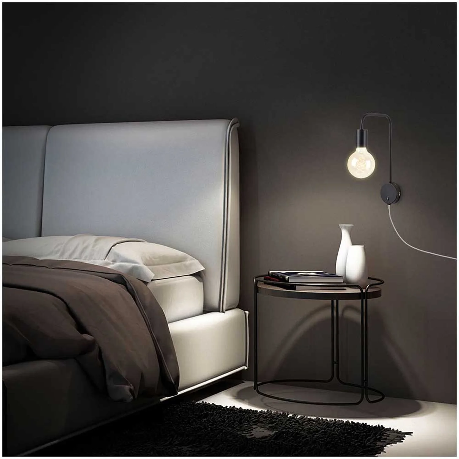 Briloner Steckerleuchte Alva 1 X E27 Schwarz 5 Briloner Steckerleuchte Alva 1 X E27 Schwarz – Bild 5