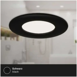 Brilo LED-Einbauleuchte Flat In Matt Schwarz 5 W -Lampen & Leuchten affär 550260 3
