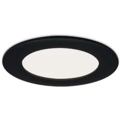 Brilo LED-Einbauleuchte Flat In Matt Schwarz 7 W / 3 Stk.