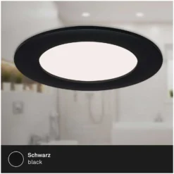 Brilo LED-Einbauleuchte Flat In Matt Schwarz 7 W / 3 Stk. -Lampen & Leuchten affär 550265 3