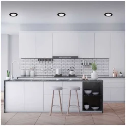 Brilo LED-Einbauleuchte Flat In Matt Schwarz 7 W / 3 Stk. -Lampen & Leuchten affär 550265 6