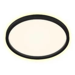 Briloner LED-Deckenleuchte Cadre Rund Schwarz 22 W
