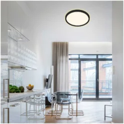 Briloner LED-Deckenleuchte Cadre Rund Schwarz 22 W -Lampen & Leuchten affär 550273 4