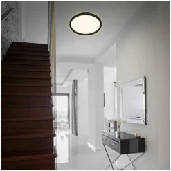 Briloner LED-Deckenleuchte Cadre Rund Schwarz 22 W -Lampen & Leuchten affär 550273 5