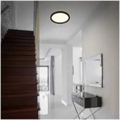 Briloner LED-Deckenleuchte Cadre Rund Schwarz 18 W -Lampen & Leuchten affär 550276 5