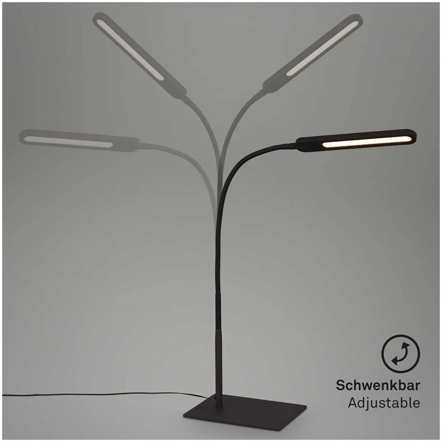 Brilo LED-Schreibtischleuchte Servo Schwarz 8 W / 600 Lm 6 Brilo LED-Schreibtischleuchte Servo Schwarz 8 W / 600 Lm – Bild 6