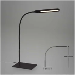 Brilo LED-Schreibtischleuchte Servo Schwarz 8 W / 600 Lm 15 Brilo LED-Schreibtischleuchte Servo Schwarz 8 W / 600 Lm -Lampen & Leuchten affär 550283 8