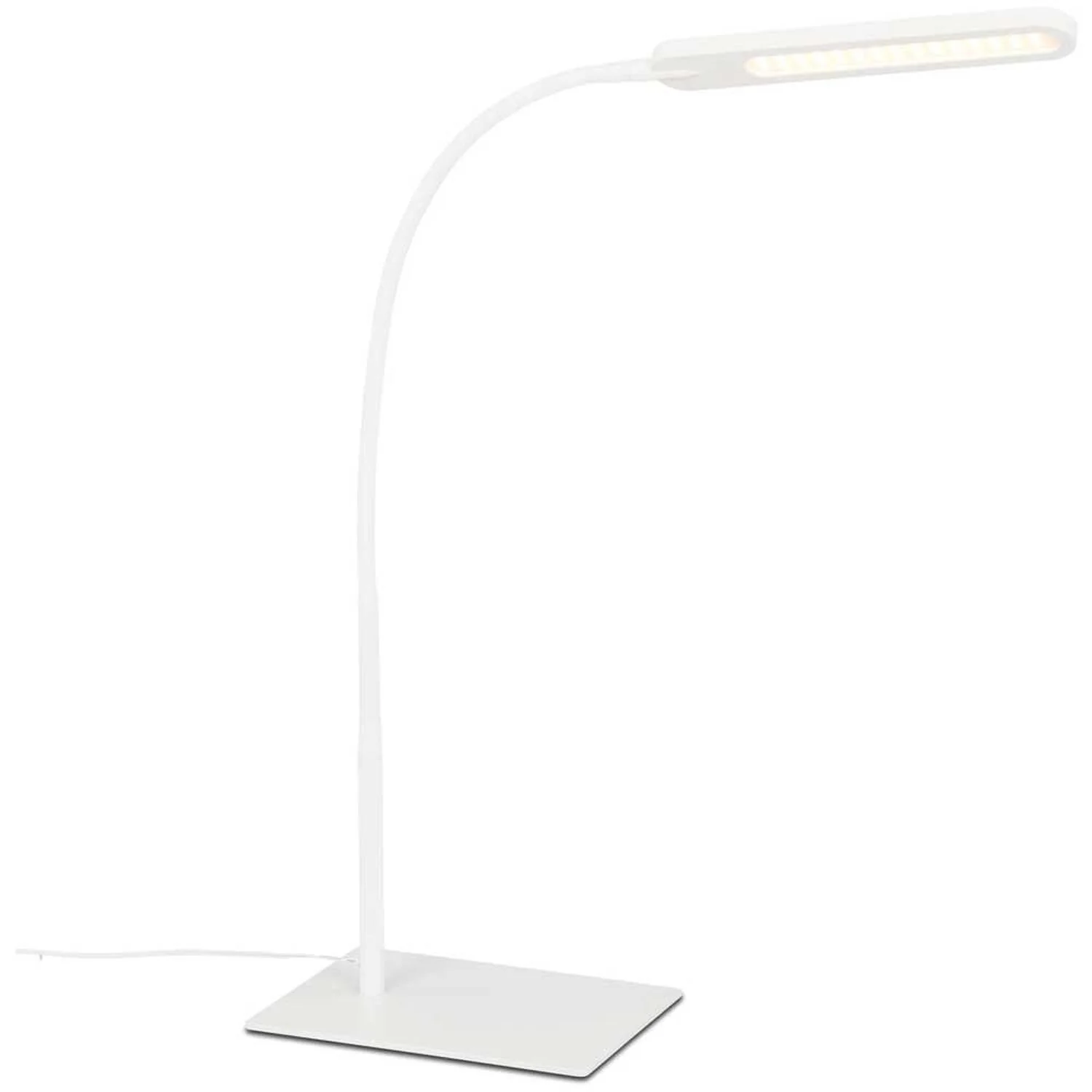 Brilo LED-Schreibtischleuchte Servo Weiss 8 W / 600 Lm 1 Brilo LED-Schreibtischleuchte Servo Weiss 8 W / 600 Lm