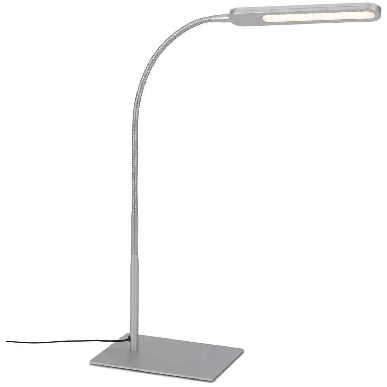 Brilo LED-Schreibtischleuchte Servo Silberfarben 8 W 1 Brilo LED-Schreibtischleuchte Servo Silberfarben 8 W