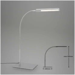 Brilo LED-Schreibtischleuchte Servo Silberfarben 8 W 13 Brilo LED-Schreibtischleuchte Servo Silberfarben 8 W -Lampen & Leuchten affär 550285 6