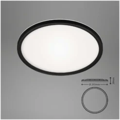 Brilo Panel Slim Schwarz Ø 29,3 Cm / 18 W / 2'400 Lm -Lampen & Leuchten affär 550298 3