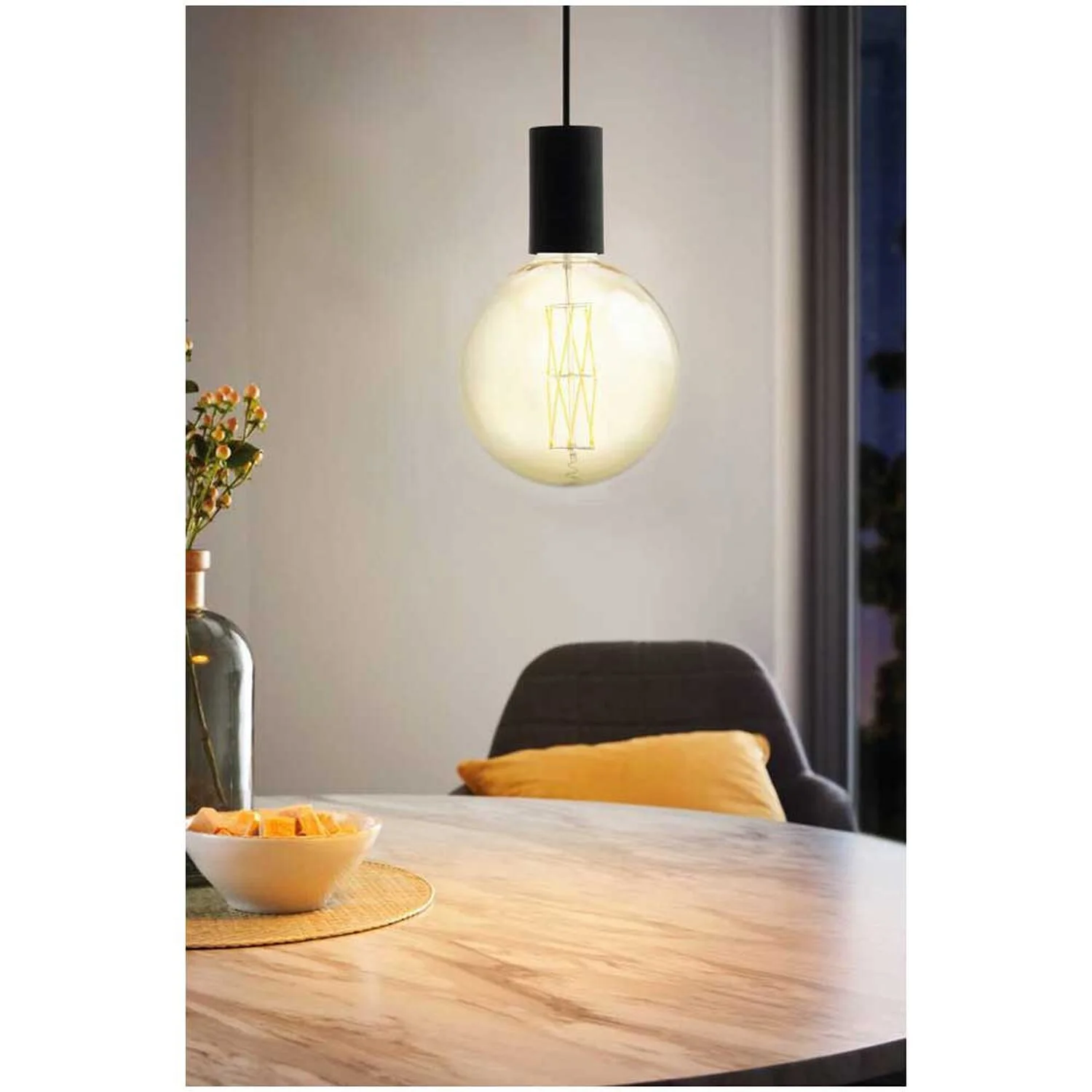 Eglo Hängeleuchte Pozueta E27 Schwarz 2 Eglo Hängeleuchte Pozueta E27 Schwarz – Bild 2