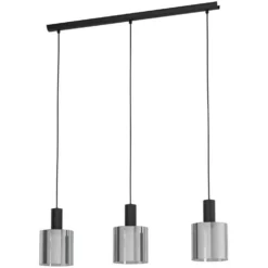 Eglo Hängeleuchte Gorosiba 3 X E27 Schwarz-Transparent