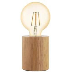 Eglo Tischleuchte Turialdo E27 Holz